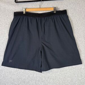 Fabletics Mens Size XXL Athletic Running Shorts Black 7" Elastic Waist Pockets